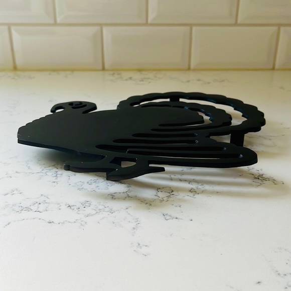Crate&Barrel Bronze Turkey Trivet - Picture 9 of 12